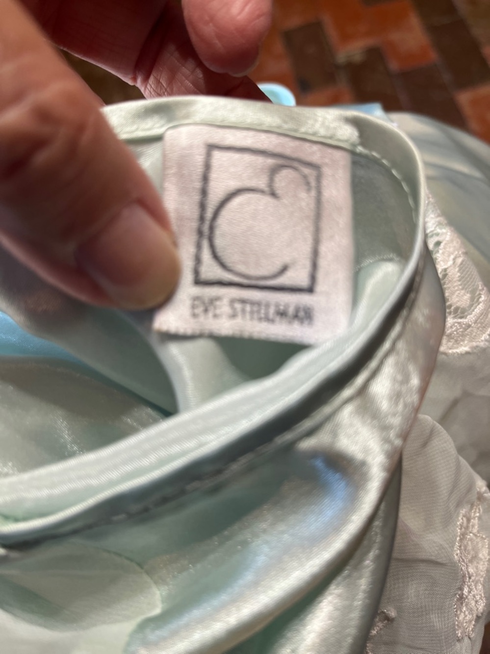 WOMEN MEDIUM lingerie Vintage Eve Stillman mint green 2038 - Picture 4 of 5